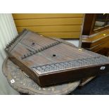 An antique mahogany & stained pine dulcimer
