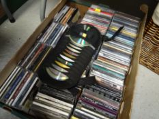 Crate of mainly pop CDs, Bob Dylan, Leonard Cohen, The Beatles etc