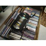 Crate of mainly pop CDs, Bob Dylan, Leonard Cohen, The Beatles etc