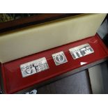 Danbury Mint cased silver 'The Royal Standards Ingots'