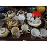 Parcel of various Royal Commemorative items including teapots, mugs, plates etc