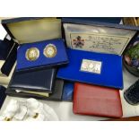 A parcel of Royal & Danbury Mint sterling silver commemorative coins including 2008 United Kingdom