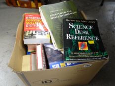 A box of mainly scientific reference & other books