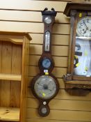 A Victorian mahogany Mayer aneroid barometer