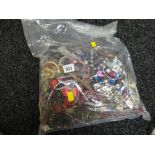 A large parcel of costume jewellery, bangles, necklaces etc