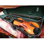 A student's Chinese violin in case