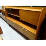 A Portwood (G-Plan-style) long teak sideboard