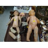 Parcel of 'composition dolls' (for restoration)