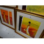 Framed artist proof (85/95) together with a limited edition (45/95) print, both signed by EMIL