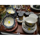 Hornsea pottery, demitasse cups & saucers, Savoy Hotel, London soup bowls, Palissy soup bowls etc