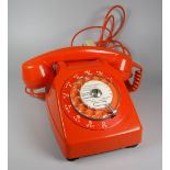 A FRENCH DOMESTIC DESK TELEPHONE having a rotary thumb-dial with second ear-piece known as 'the