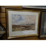 EDMUND MORISSON WIMPERS R.I watercolour entitled 'Returning Homewards, Brecknock Beacons'