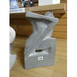 PAN THEODOSIOU slate sculpture - abstract figure, 36cms high