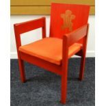 AN INVESTITURE CHAIR an icon of design being the 1969 Prince of Wales Investiture chair by Lord