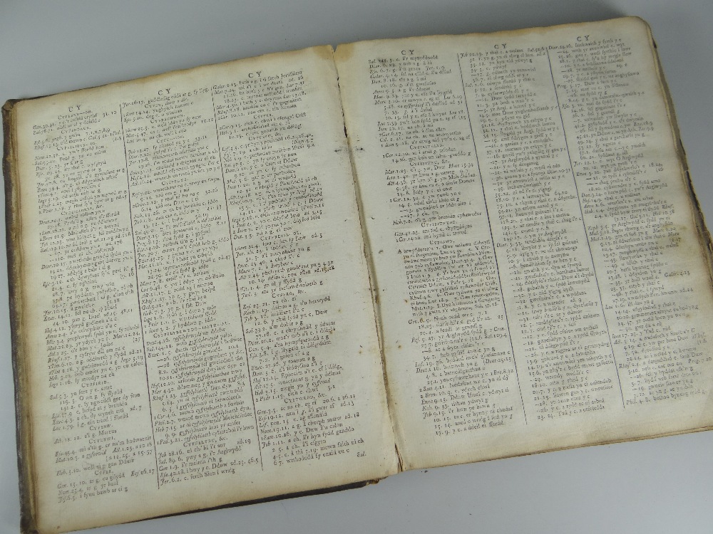 PETER WILLIAMS 'Mynegeir Ysgrythurol', a Welsh Ecclesiastical dictionary, 1773 Condition: poor - Image 2 of 3