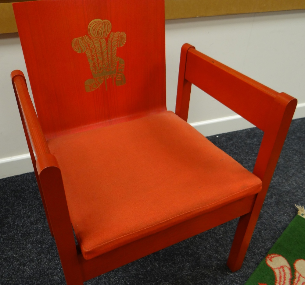 AN INVESTITURE CHAIR an icon of design being the 1969 Prince of Wales Investiture chair by Lord - Image 2 of 4