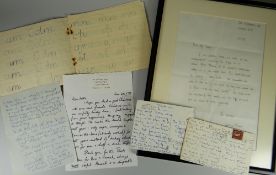 DYLAN THOMAS group of six - family letters and ephemera: 1. Dylan Thomas' youngest son Colm's infant