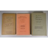 DYLAN THOMAS proof copy of 'Letters to Vernon Watkins', 1957, 'The Life of Dylan Thomas' by