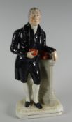 A STAFFORDSHIRE FIGURE OF CHRISTMAS EVANS the one-eyed celebrated Welsh Non-Conformist minister (