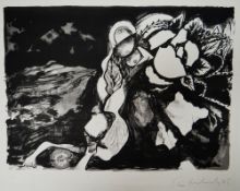 CERI RICHARDS monochrome limited edition (3/50) lithograph - one of the 'Twelve Lithographs for