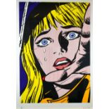 CHRIS LLOYD limited edition (2/2) print - manner of Roy Lichtenstein with magnified comic art and