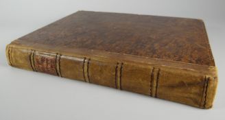 HENRY ROWLANDS leather bound copy of 'Mona Antiqua Restaurata' Condition: spine delicate with one or