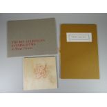 DYLAN THOMAS, three fine small-press limited editions: 1. 'The Rev Eli Jenkins Prayer', 1982, hand-