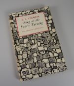 R S THOMAS - 'Song at the Year's Turning' with dust-sleeve by Judith Blesdoe, 'With an