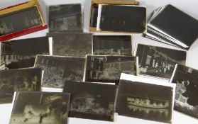 A FASCINATING COLLECTION OF 25 GLASS PHOTOGRAPHIC SLIDES OF CRICKHOWELL & RURAL MONMOUTHSHIRE