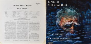 DYLAN THOMAS 'Under Milk Wood' framed LP recording by the BBC, signed by Richard Burton (signature