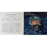 DYLAN THOMAS 'Under Milk Wood' framed LP recording by the BBC, signed by Richard Burton (signature