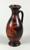 A RARE DILLWYN'S ETRUSCAN WARE PHIAL or aryballos, circa 1847-1850 and believed to be one of only