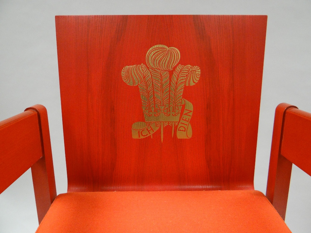 AN INVESTITURE CHAIR an icon of design being the 1969 Prince of Wales Investiture chair by Lord - Image 2 of 4