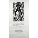 BLAIR HUGHES-STANTON limited edition (25/40) Gregynog Press wood engraving - religious