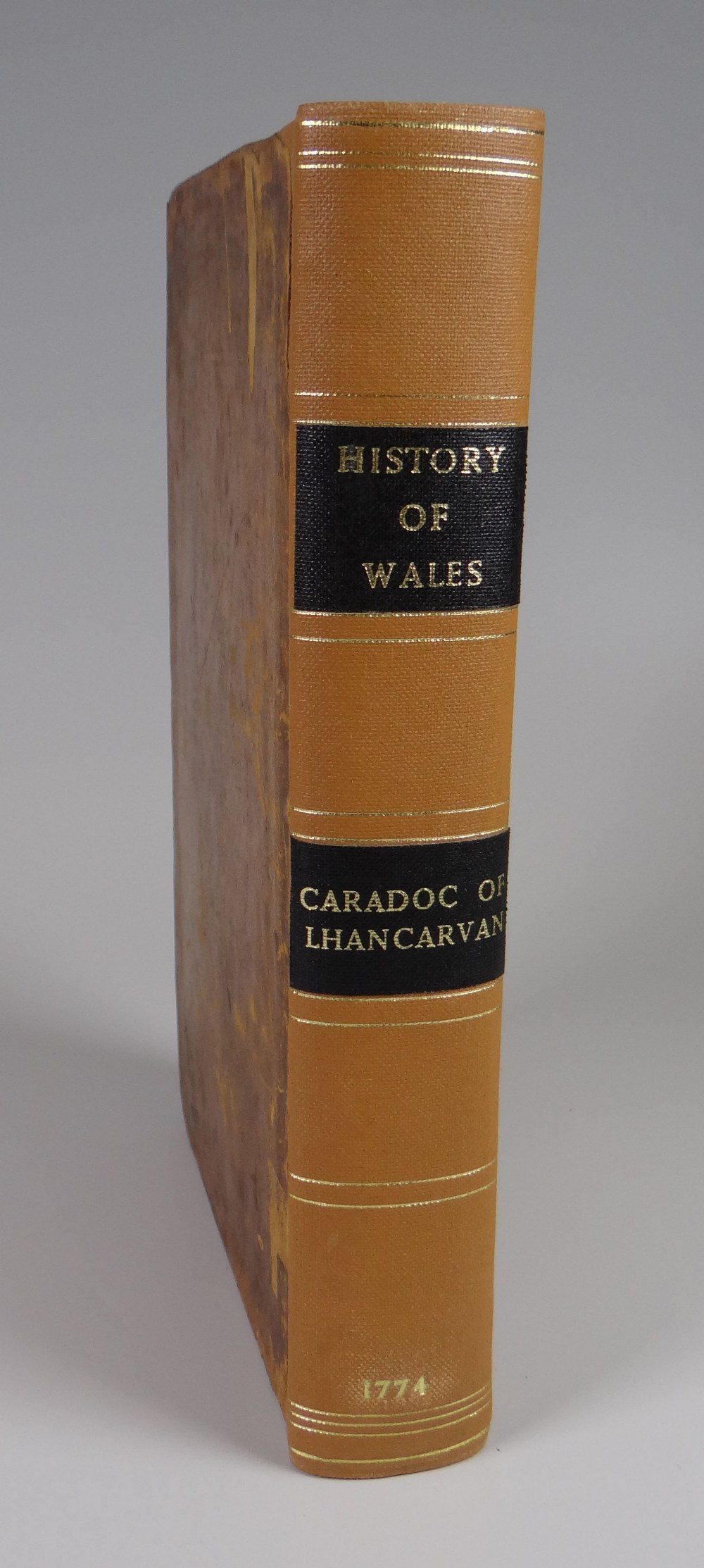 A VOLUME OF 'THE HISTORY OF WALES written by Caradoc of Lhancarvan...Printed for T Evans, 1774' - Image 2 of 3