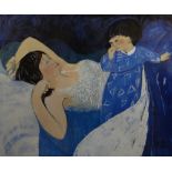 CLAUDIA WILLIAMS limited edition (8/200) print - mother and child in bed, entitled 'Morning',