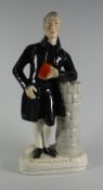 A STAFFORDSHIRE FIGURE OF REV. JOHN ELIES being the incorrect spelling for John Elias, (1744-1841)