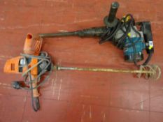 Makita rotary hammer and an Alfra plaster mixing tool E/T