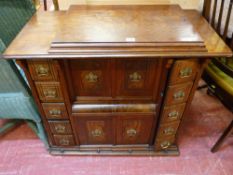 Good walnut cased Singer sewing machine table