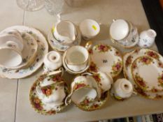Quantity of Royal Albert 'Old Country Roses' teaware and a small quantity of Colclough teaware