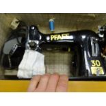 Cased vintage sewing machine by Pfaff