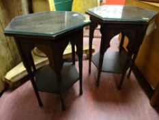 Pair of Eastern style occasional tables
