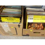 Two boxes of mixed mainly classical LPs