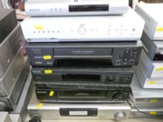 Parcel of six home entertainment systems by Matsui, Phillips, Granada, Kenwood and a Sky Plus box