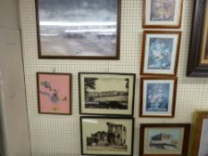 Group of framed pictures and prints