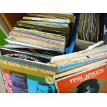 Quantity of LP records including Dire Straits, Tom Jones, compilation etc