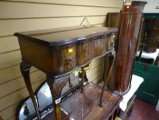 Small single drawer serpentine hall table