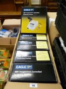 Box of five Eagle 48w temperature control soldering stations E/T