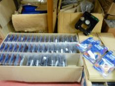 Parcel of four boxes containing Kontel micro cassette head cleaners and other accessories and