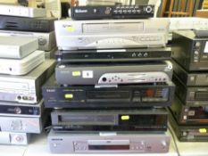 Parcel of seven home entertainment systems by Swann, Funi, Alba, Amstrad, Teac, Ferguson and